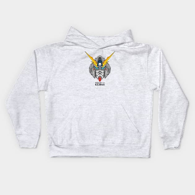 DMD Robot Head Kids Hoodie by DMD Art Studio